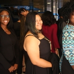 Black student graduates lining up 4
